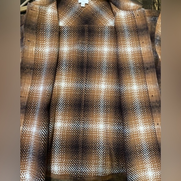 J.Jill Evermore Plaid Flannel Shacket Women 2X Cozy Button Front Fall Layer - Picture 6 of 9